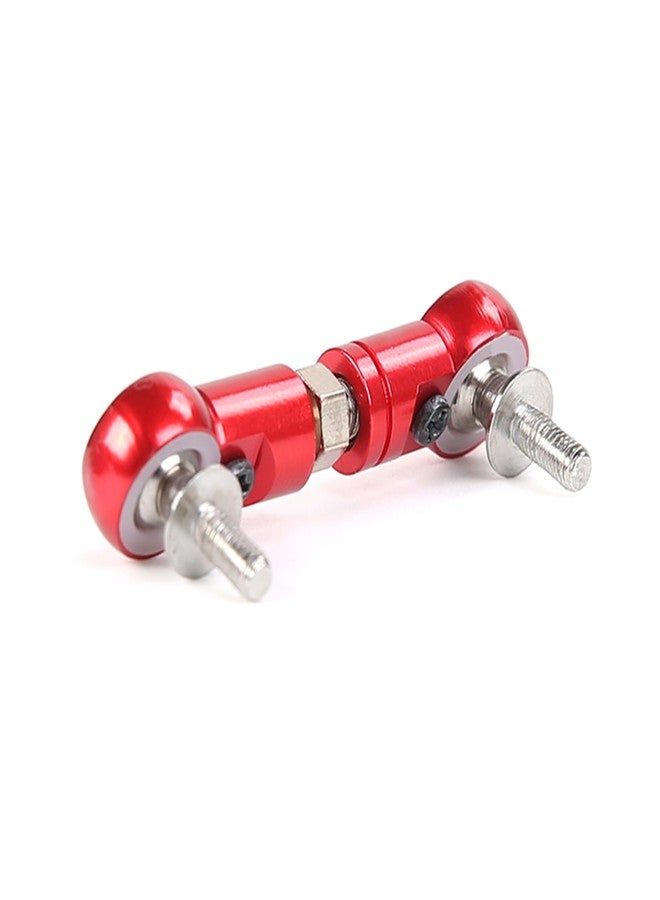 FLMLF ذراع توجيه سيرفو معدني CNC من FLMLF مناسب لقطع غيار سيارات التحكم عن بعد HPI ROFUN BAHA King Motor ROVAN Baja 5B 5T 5SC بمقياس 1/5 (أحمر) - Image 3